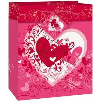 Small Tangled Hearts Valentine Gift Bag - Party Expo