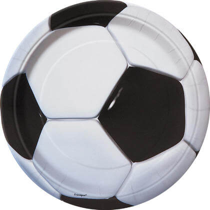 Soccer 9" Plates - SKU:27305 - UPC:011179273058 - Party Expo