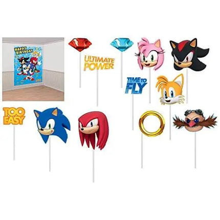 Sonic the Hedgehog - Backdrop Scene Setter and Accessories - Party Expo