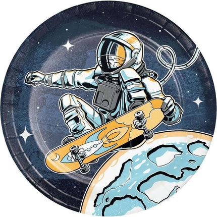 Space Skater - 7" Dessert Plates (8ct) Party Expo