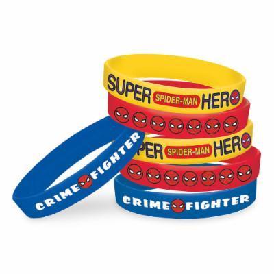 Spiderman - Rubber Bracelets - SKU:398784 - UPC:013051759346 - Party Expo