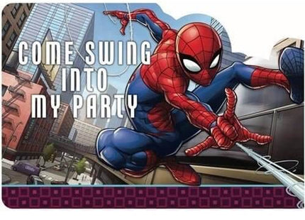 Spiderman - Birthday Party Invitations - SKU:491860 - UPC:013051757366 - Party Expo