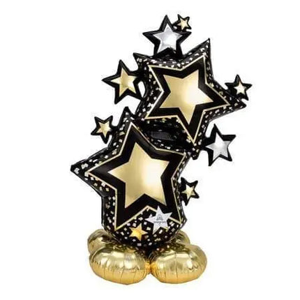 Star Cluster Black & Gold Airloonz - Party Expo
