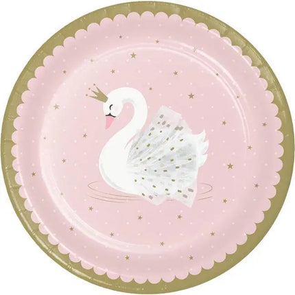 Stylish Swan Party - 9" Dinner Plates Party Expo