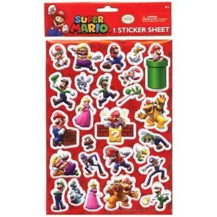 Super Mario - Raised Stickers - Party Expo