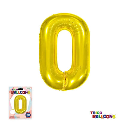 Super Shape Letter O Gold Mylar Balloon - Party Expo
