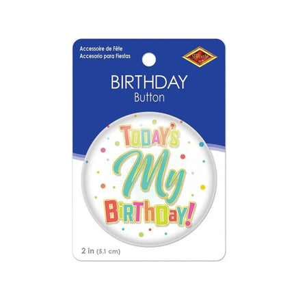 Today's My Birthday Button - Party Expo