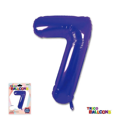 Trico - 34" Number '7' Mylar Balloon - Purple Party Expo