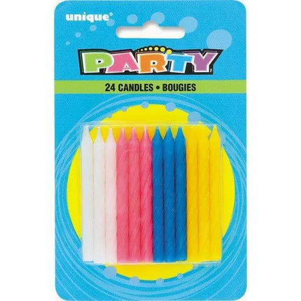 Twist Birthday Candles (24ct) - Party Expo