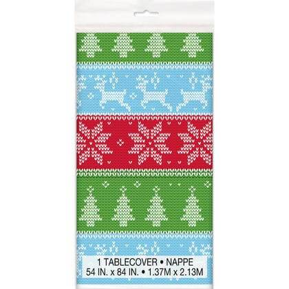 Ugly Sweater - Christmas Plastic Tablecover - Party Expo