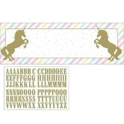 Unicorn Sparkle Giant Party Banner - Party Expo