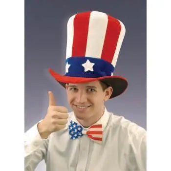 Velvet Uncle Sam Top Hat - Party Expo