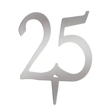 Victoria Lane Acrylic Mirror Cake Topper - Number '25' - Party Expo