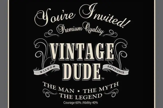 Vintage Dude - Invitations (8ct) - Party Expo
