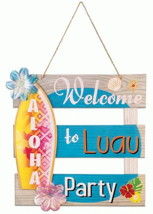 Luau - Paper Aloha Welcome Sign - Party Expo