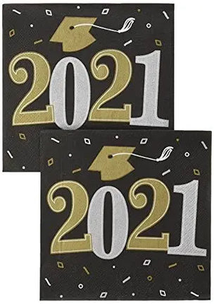 Well Done Grad 2021 Beverage Napkins - Party Expo