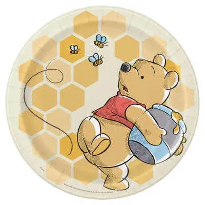 Winnie the Pooh - 9" Honeycomb Dinner Plates (8ct) Party Expo