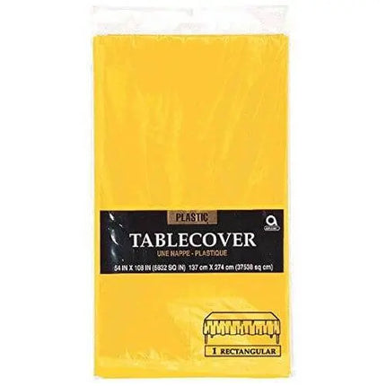 Yellow Sunshine Table Cover 54 X 108 - Party Expo