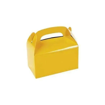 Yellow Treat Boxes ( 6 count) - Party Expo