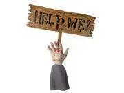 Zombie Arm Stake with Sign - Party Expo