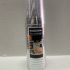 10 oz. Tumbler Clear with Silver Rim (20 count) - SKU:N102051 - UPC:098382020518 - Party Expo