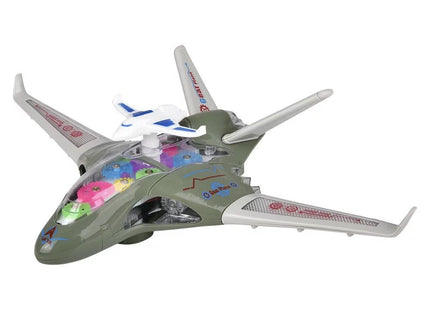 10.5" Light-Up Transparent Jet - SKU:VE-TRLJE - UPC:097138946973 - Party Expo