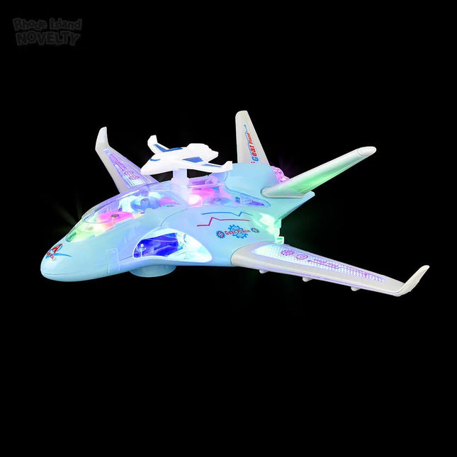 10.5" Light-Up Transparent Jet - SKU:VE-TRLJE - UPC:097138946973 - Party Expo