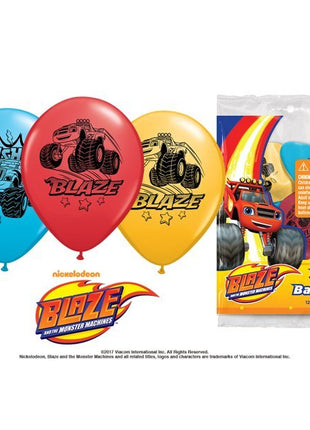 12" Blaze Latex Balloons (6ct) - SKU:47369 - UPC:071444473699 - Party Expo