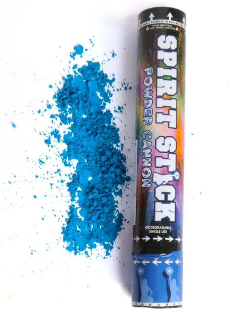 12" Powder Spirit Stick - Blue - SKU:PE-00505 - UPC:099996002853 - Party Expo