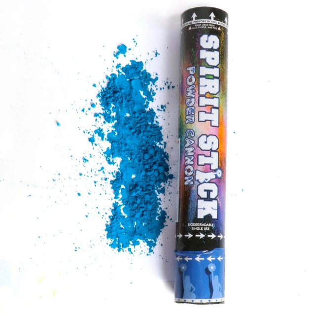 12" Powder Spirit Stick - Blue - SKU:PE-00505 - UPC:099996002853 - Party Expo