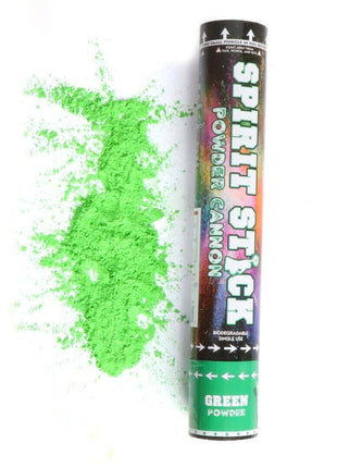 12" Powder Spirit Stick - Green - SKU:PE-00506 - UPC:099996002860 - Party Expo