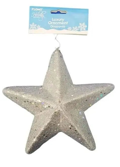 12" Christmas Glitter Foam Star Ornament Party Expo  