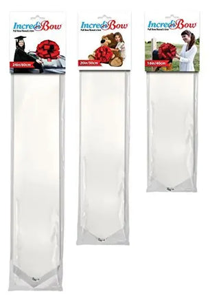 16" Incredibow White Lacquer Pullbow Party Expo  