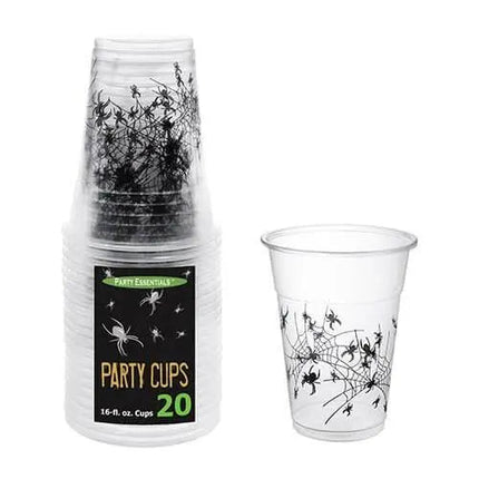 16oz Spider Soft Cups (20ct) - Party Expo