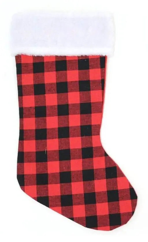 17" Christmas Plaid Stockings (1ct) Party Expo  