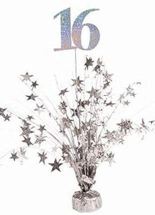 18" Special Occasion Centerpiece Silver #16 - SKU:9959516 - UPC:749567989044 - Party Expo