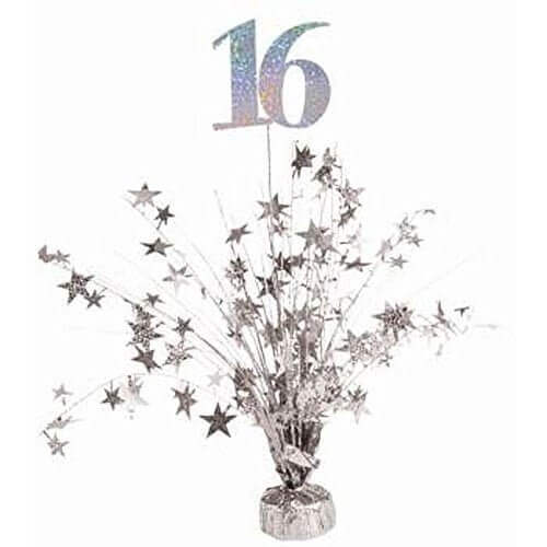 18" Special Occasion Centerpiece Silver #16 - SKU:9959516 - UPC:749567989044 - Party Expo