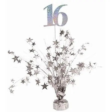 18" Special Occasion Centerpiece Silver #16 Party Expo  