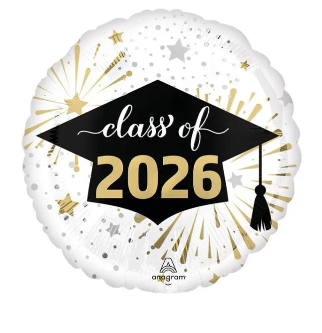 18" Class of 2026 Mylar Balloon - G Party Expo  