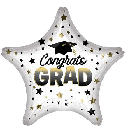 18" Diffused Ombré Congrats Grad Mylar Balloon - G26 Party Expo  