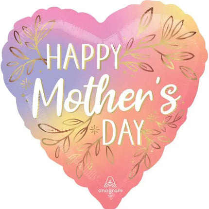 18" Happy Mother's Day Botanical Traces Mylar Balloon Party Expo  
