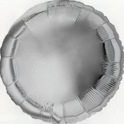 18" Round Silver Mylar Balloon Party Expo  