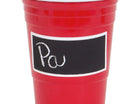 18oz Scratch Off Label Red Plastic Cups - SKU:63609 - UPC:011179636099 - Party Expo