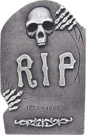 19" Decorative RIP Tombstone with Stand (1ct) Party Expo  