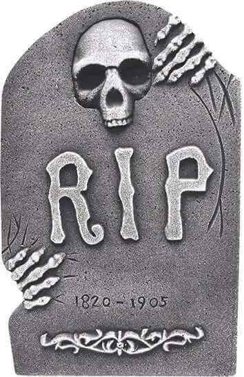 19" Decorative RIP Tombstone with Stand (1ct) Party Expo  