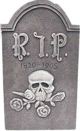 19" Decorative RIP Tombstone with Stand (1ct) Party Expo  