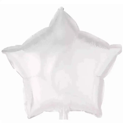 19" White Star Mylar Balloon #222 Party Expo  
