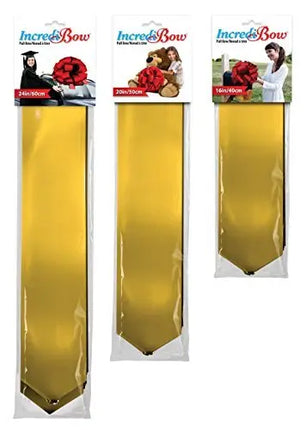 20" Incredibow Metallic Gold Pullbow Party Expo  