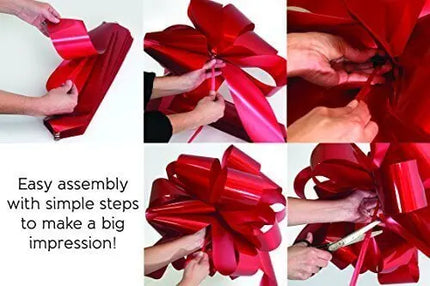 20" Incredibow Metallic Silver Pullbow Party Expo  