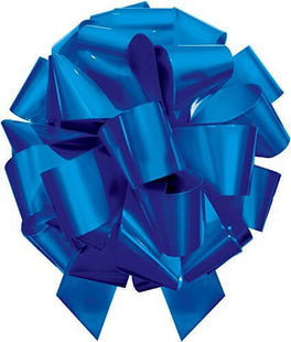 20" Incredibow Royal Blue Lacquer Pullbow - SKU:54124 - UPC:071444541244 - Party Expo